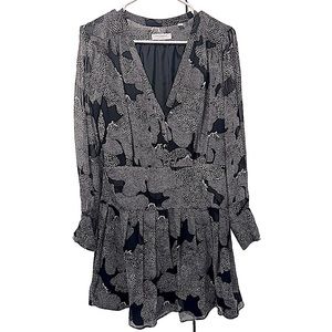 EQUIPMENT Lisle Long-Sleeve Silk Dress Size 6